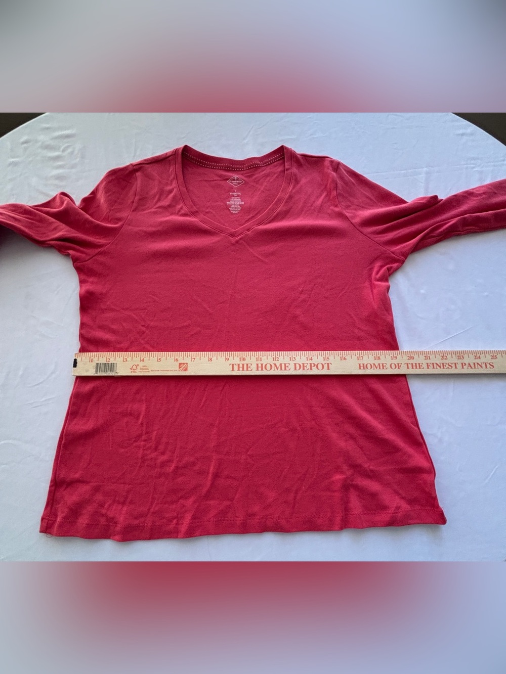 St. John’s Bay Set of 2 V-Neck Shirts Red & Orange Red One NWT Women’s Large - Picture 6 of 12